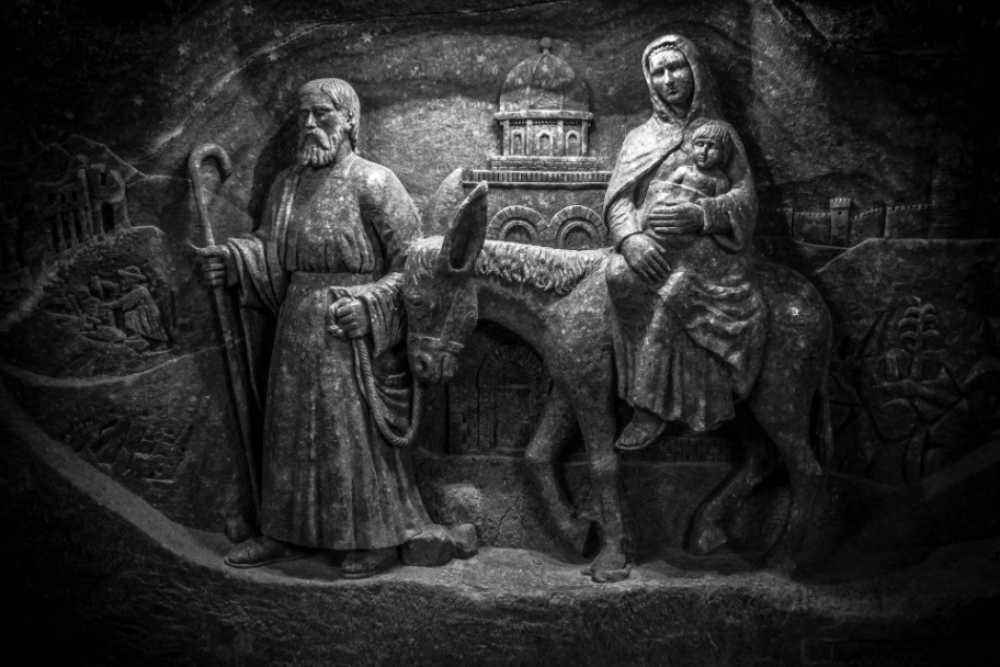 Little Jesus in Wieliczka salt mine near to Krakow