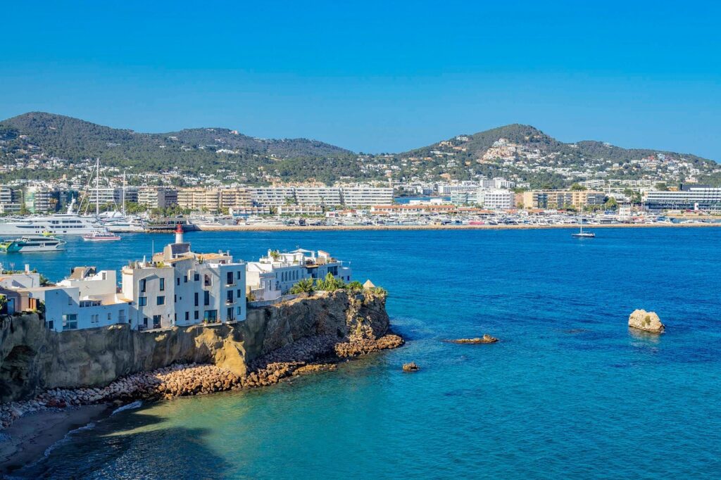 the island of Ibiza at Spain