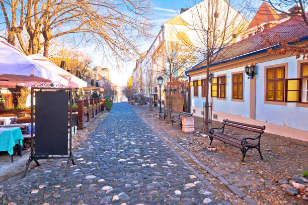Skadarlija old streets in historic Belgrade, capital of Serbia
